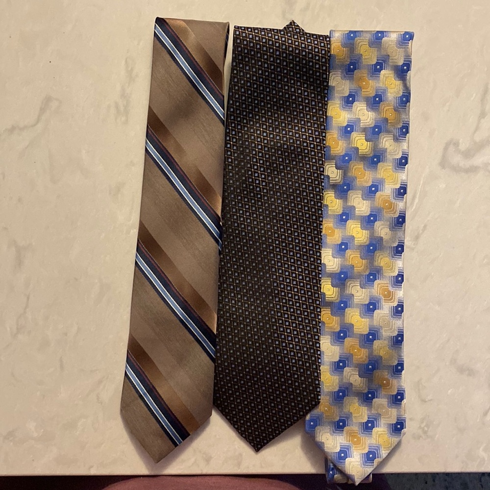 Men’s ties set of 3 various brands colors & style